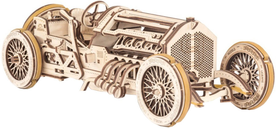 3D пазл UGears U-9 Grand Prix Car 70044