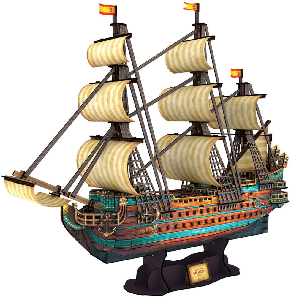 3D пазл CubicFun The Spanish Armada San Felipe T4017h