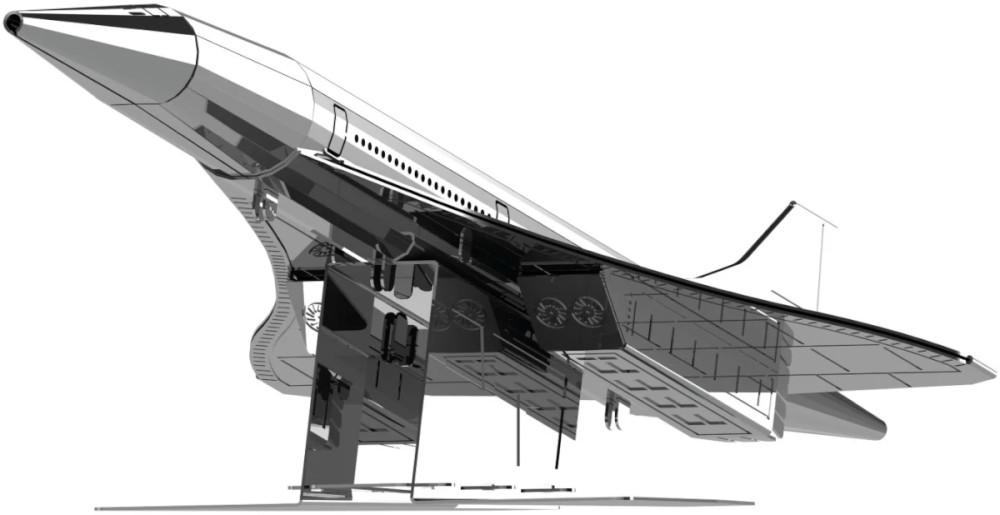 3D пазл Metal Time Supersonic Legend MT078