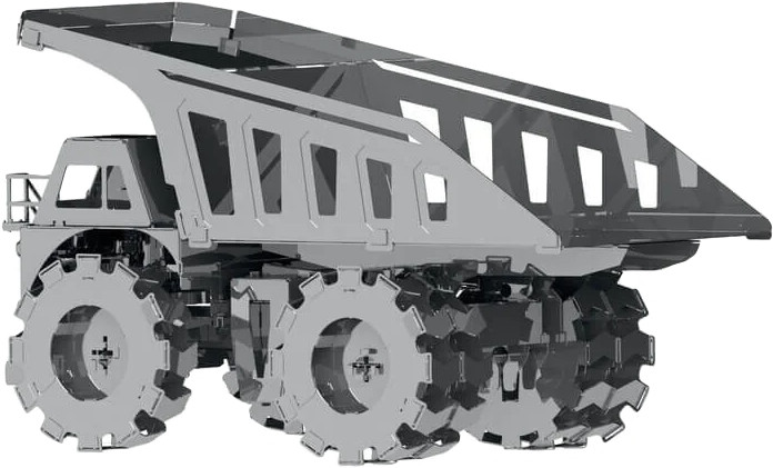 3D пазл Metal Time Quarry Transporter Mining Truck MT014