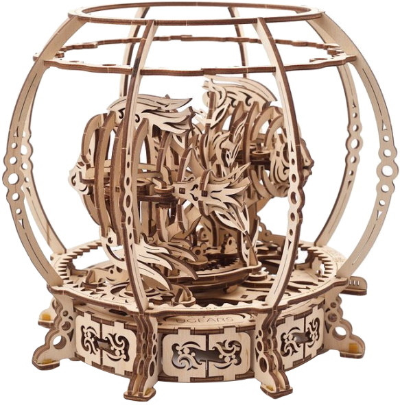 3D пазл UGears Mechanical Aquarium 70155