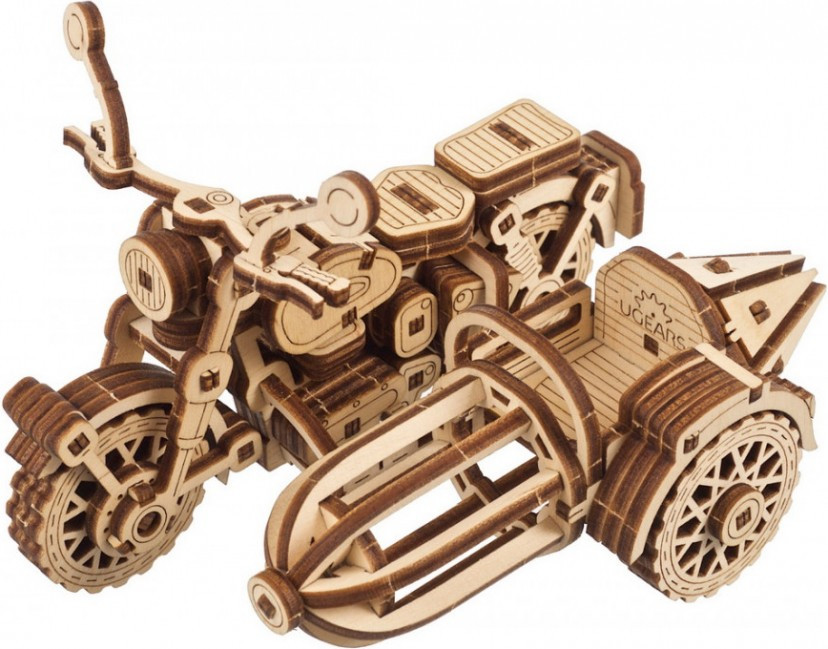 3D пазл UGears Hagrids Flying Motorbike 70212