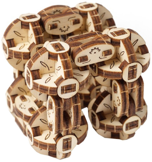 3D пазл UGears Flexi-Cubus 70049