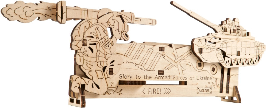3D пазл UGears Fire and Forget 70181