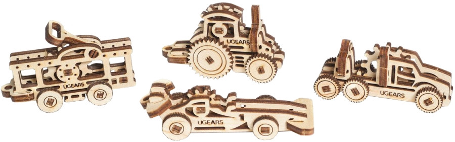3D пазл UGears Fidget Vehicles 70033