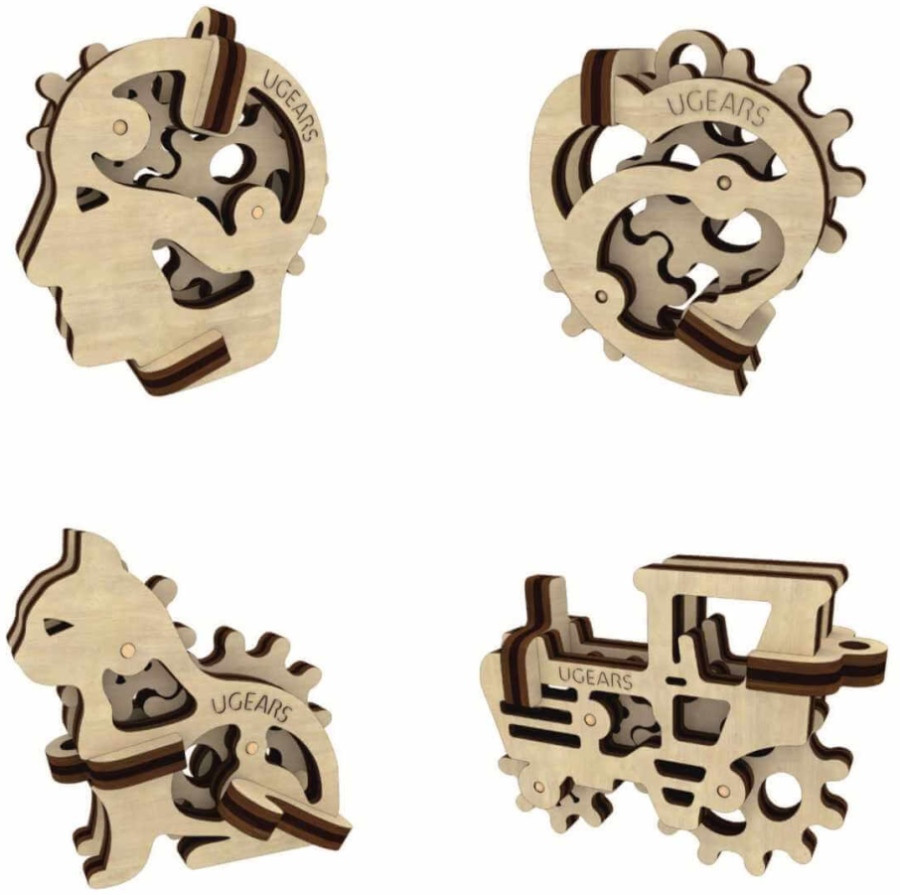 3D пазл UGears Fidget Tribiks 70029