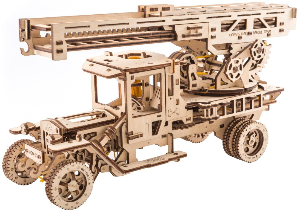 3D пазл UGears Fire Ladder 70022