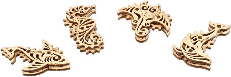 3D пазл UGears Fidgets Pacific Ocean 70200