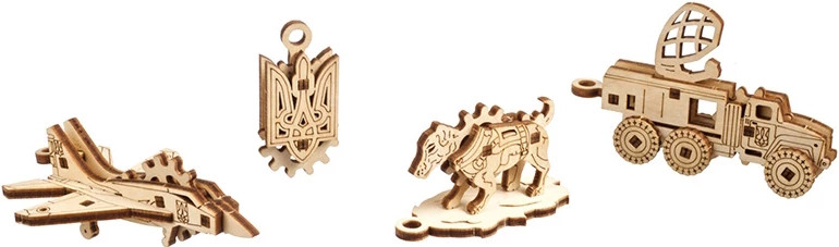 3D пазл UGears Fidgets Bravery 70197