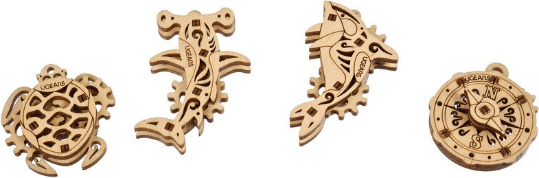 3D пазл UGears Fidgets Atlantic Ocean 70201