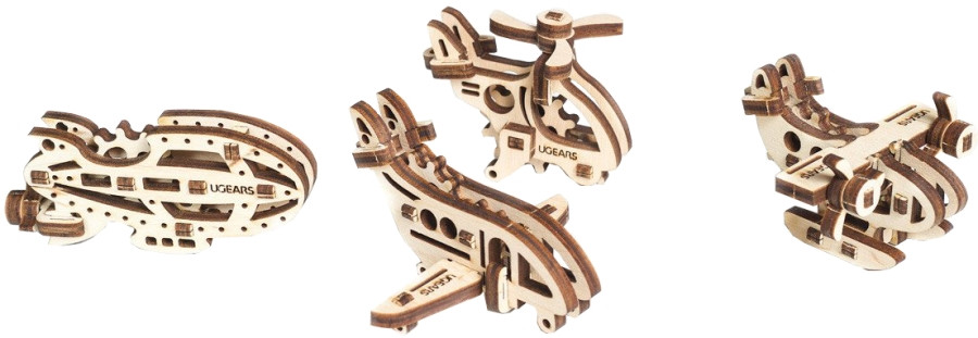 3D пазл UGears Fidget Airships 70034