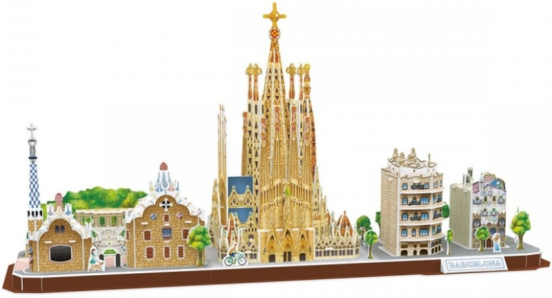 3D пазл CubicFun City Line Barcelona MC256h