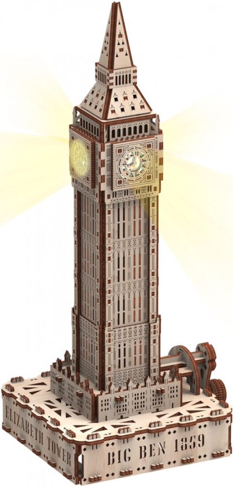 3D пазл Mr. PlayWood Big Ben Eco Light 10206
