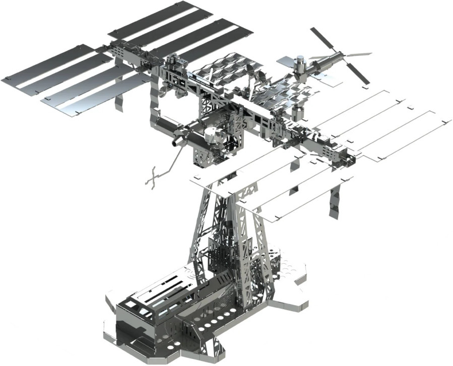 3D пазл Metal Time Astronauts Lodge MT017