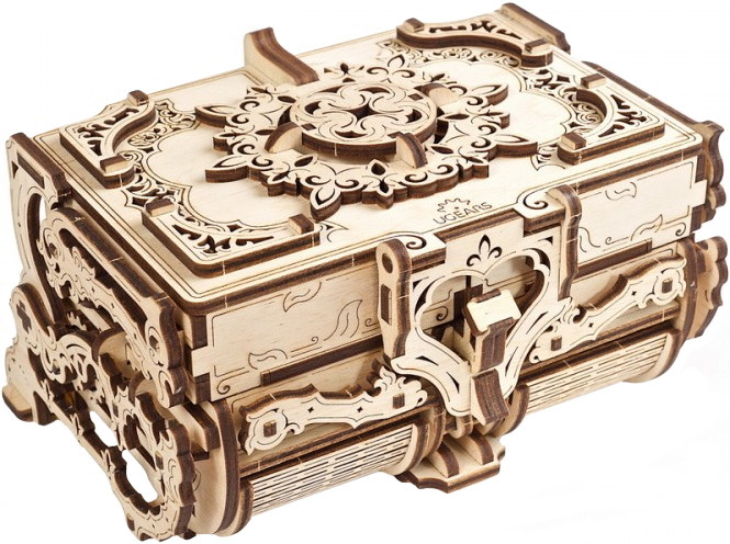 3D пазл UGears Antique Box 70089