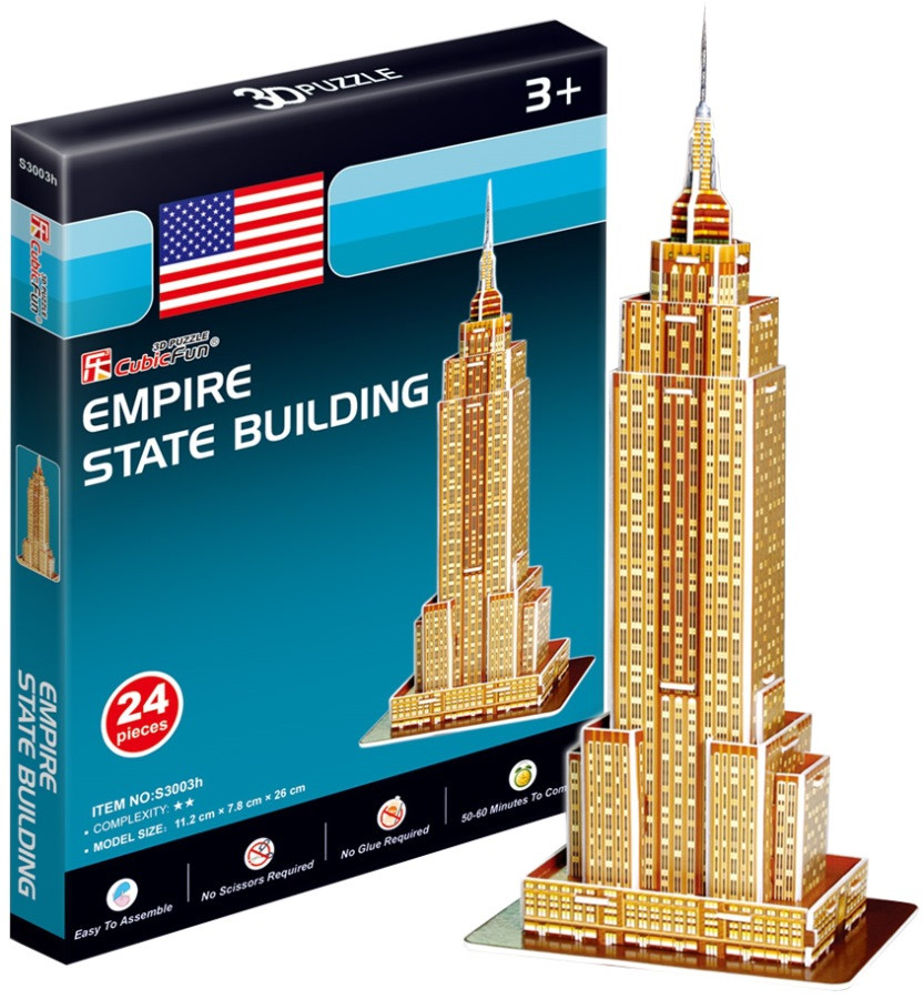 3D пазл CubicFun Mini Empire State Building S3003h