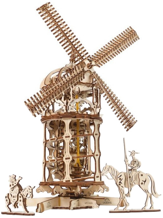 3D пазл UGears Tower Windmill 70055