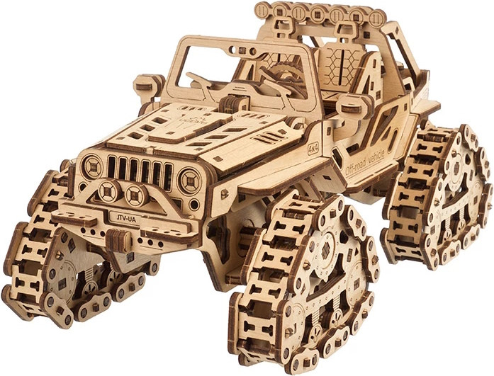 3D пазл UGears Tracked Off-Road Vehicle 70204