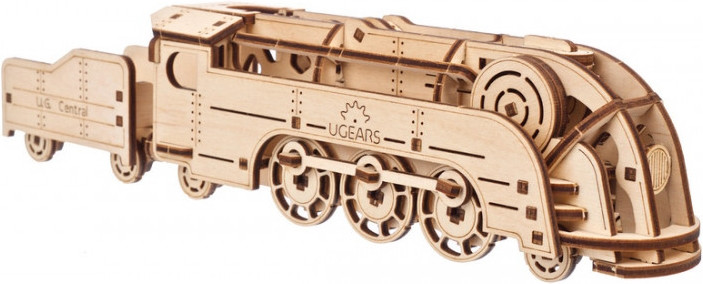 3D пазл UGears Mini Locomotive 70228