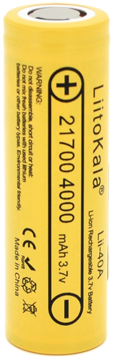 Акумулятор / батарейка Liitokala 1x21700 4000 mAh (Lii-40A)
