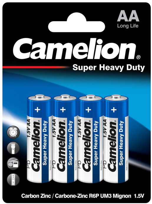 Батарейка Camelion Super Heavy Duty 4xAA Blue