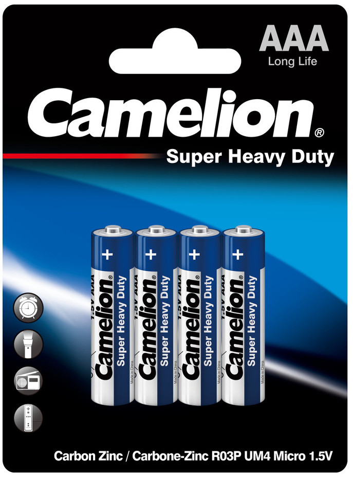 Батарейка Camelion Super Heavy Duty 4xAAA Blue