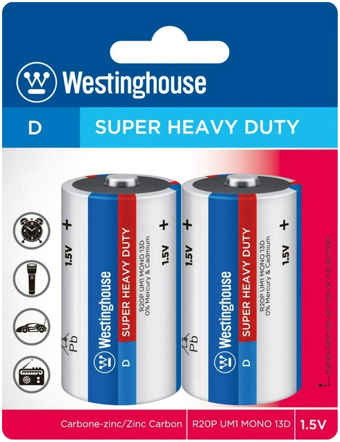 Батарейка Westinghouse Super Heavy Duty 2xD