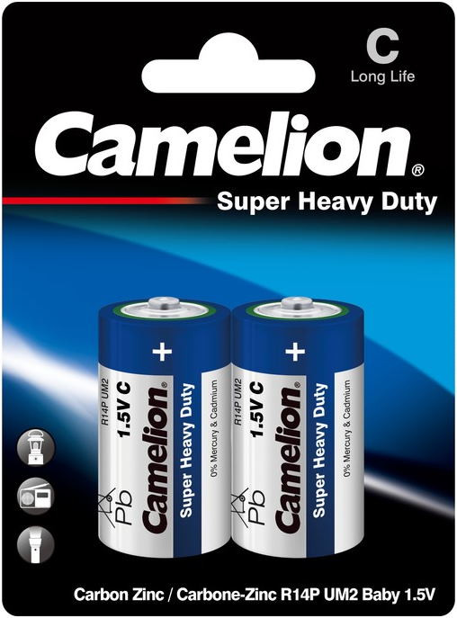 Акумулятор / батарейка Camelion Super Heavy Duty 2xC Blue