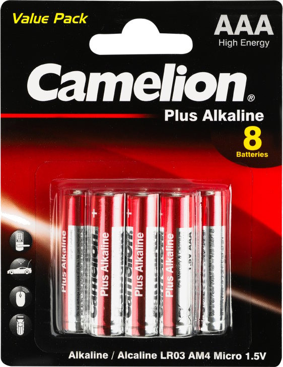 Батарейка Camelion Plus 8xAAA LR03-BP(53) (LR03-BP53)