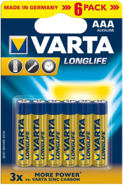 Батарейка Varta Longlife 6xAAA (04103101416)