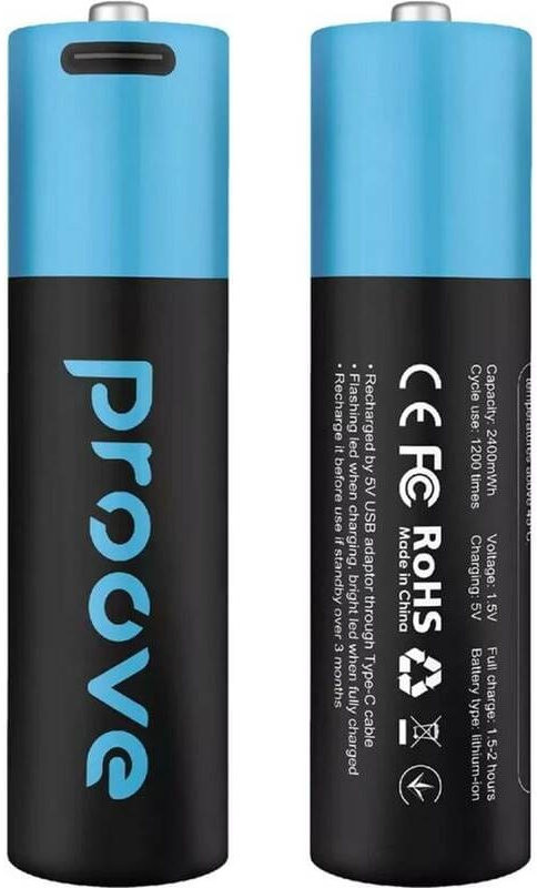 Акумулятор Proove Compact Energy 2xAA 2400 mAh USB Type-C