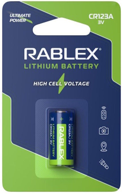 Батарейка CR123 Rablex 1xCR123 (RBCR123)