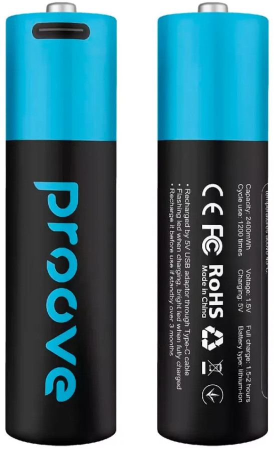 Акумулятор Proove Compact Energy 2xAA 2600 mAh USB Type-C (RBCE26010008)