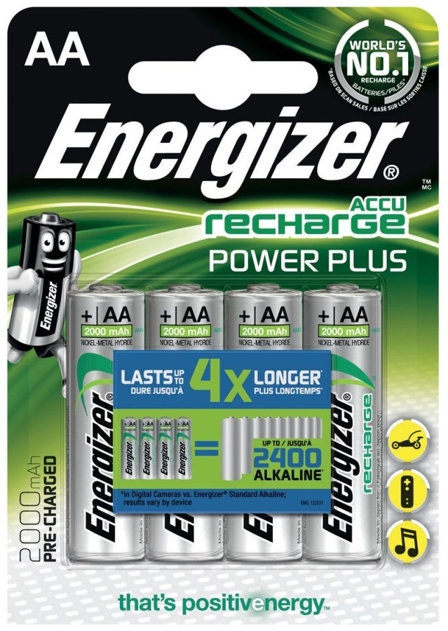Аккумулятор Energizer Power Plus 4xAA 2000 mAh