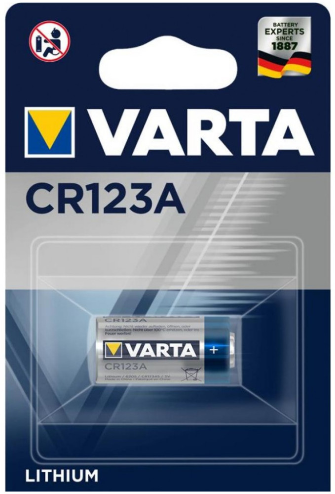Батарейка CR123 Varta 1xCR123A