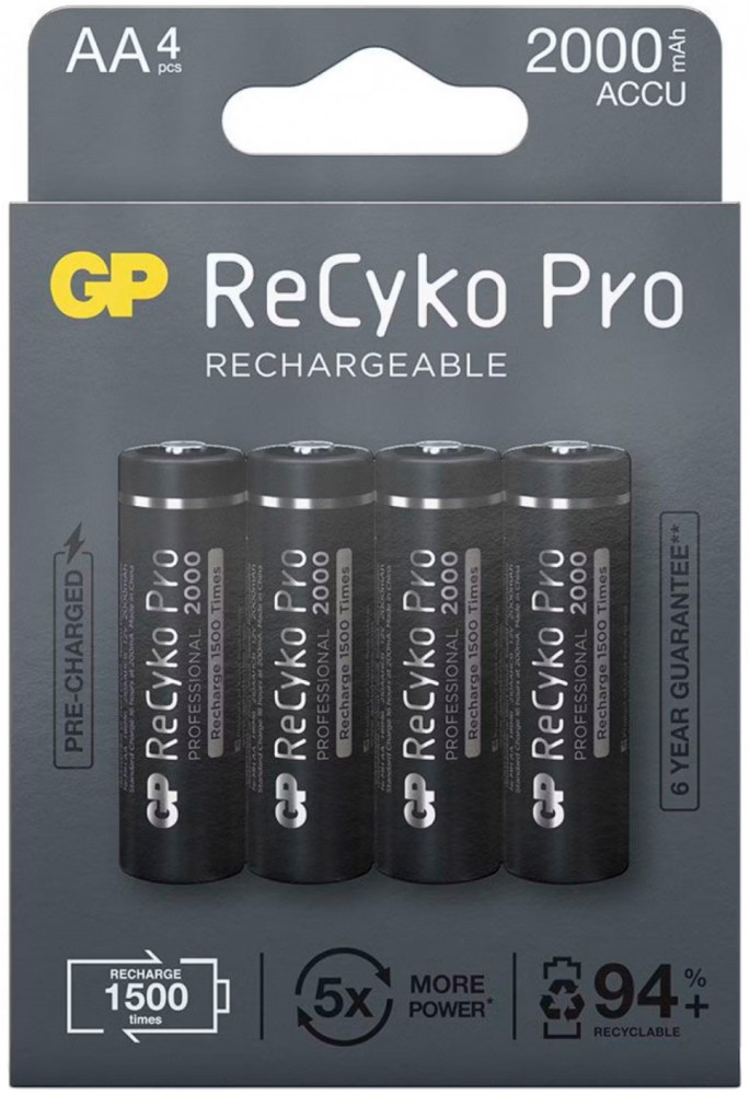 Акумулятор GP ReCyko Pro 4xAA 2000 mAh