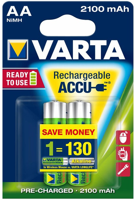 Аккумулятор Varta Rechargeable Accu 2xAA 2100 mAh