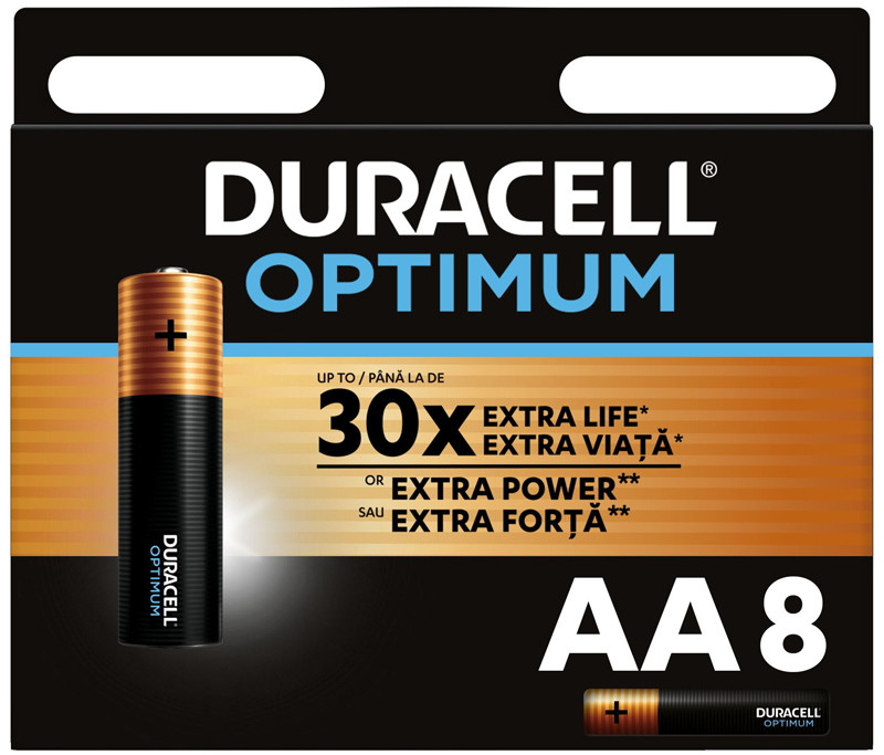 Батарейка Duracell Optimum 8xAA