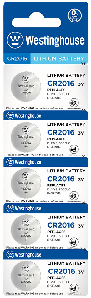 Аккумулятор / батарейка Westinghouse Lithium 5xCR2016