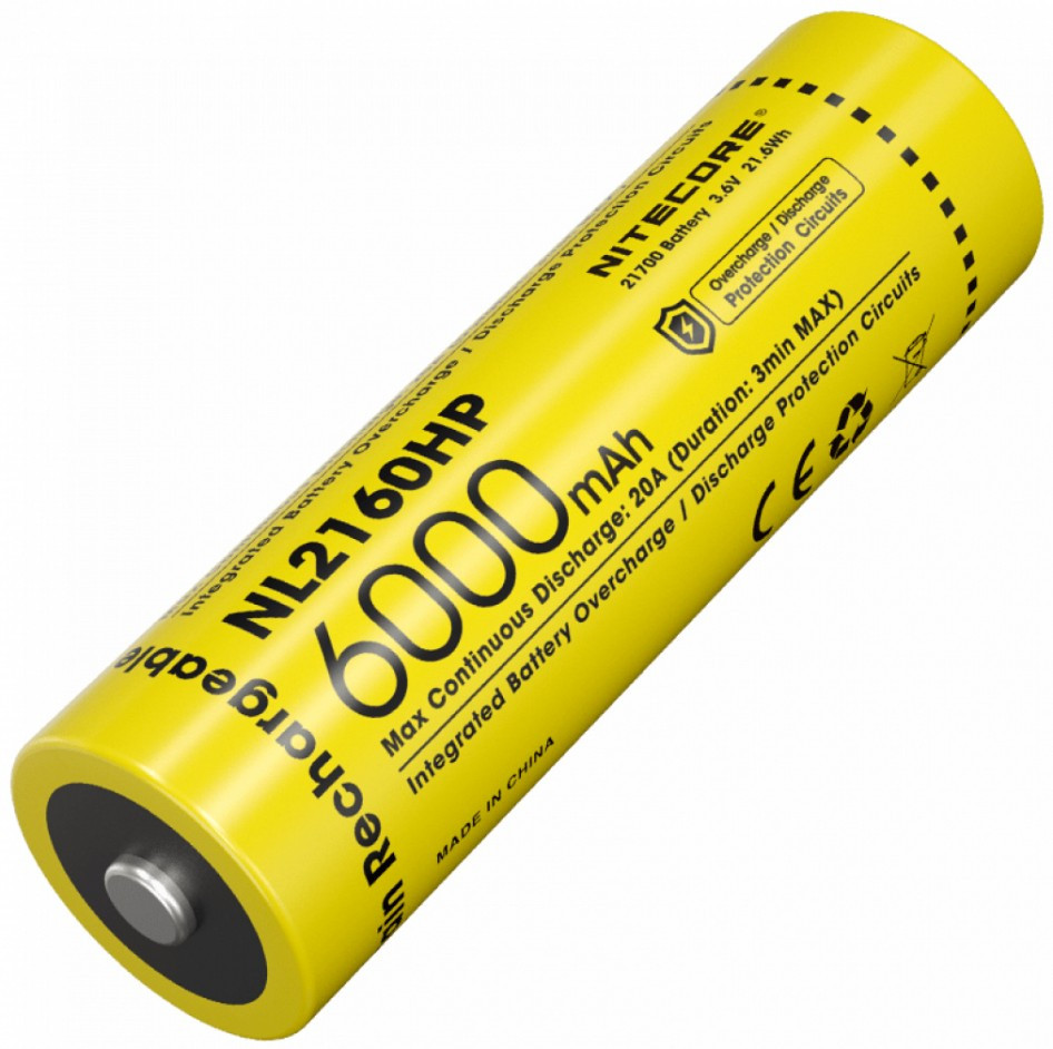 Аккумулятор / батарейка Nitecore NL2160HP 6000 mAh
