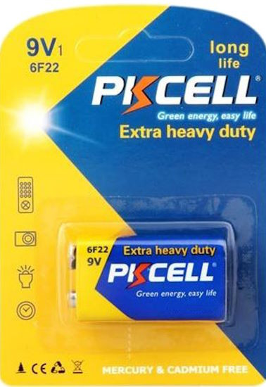Батарейка Крона Pkcell Extra Heavy Duty 1xKrona