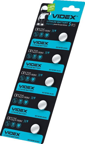Акумулятор / батарейка Videx 5xCR1225 (23430)