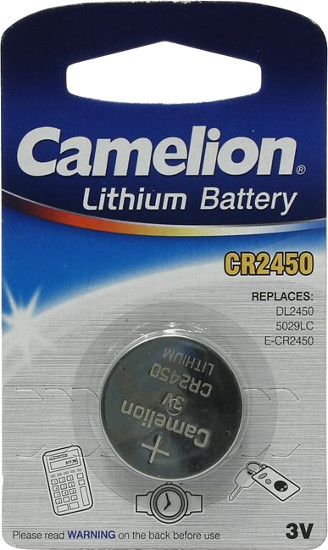 Аккумулятор / батарейка Camelion 1xCR2450 (CR2450-BP1)