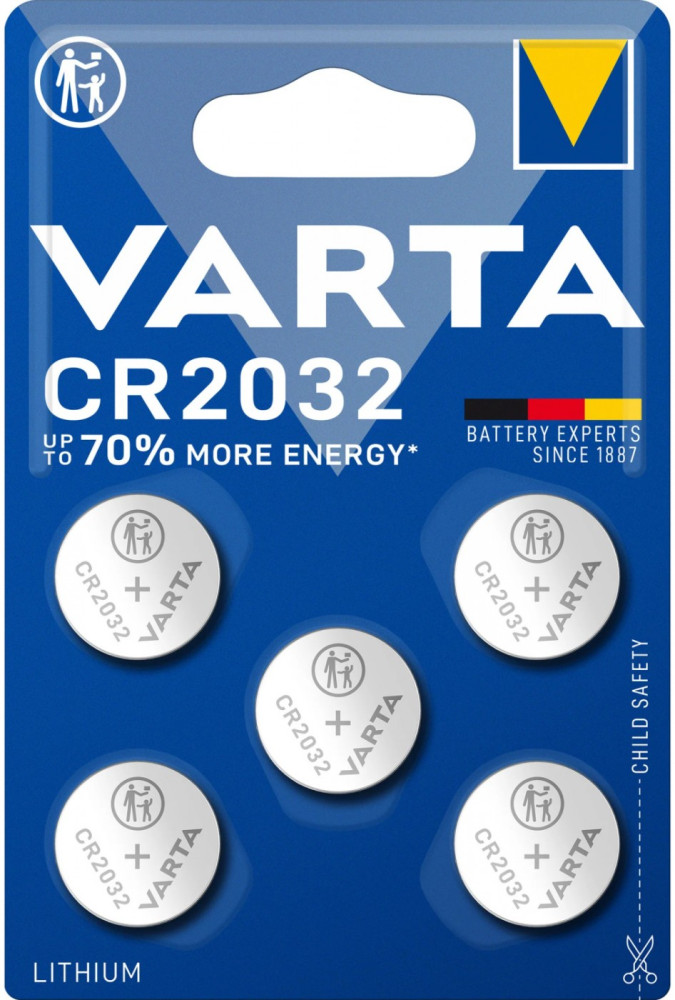 Аккумулятор / батарейка Varta 5xCR2032