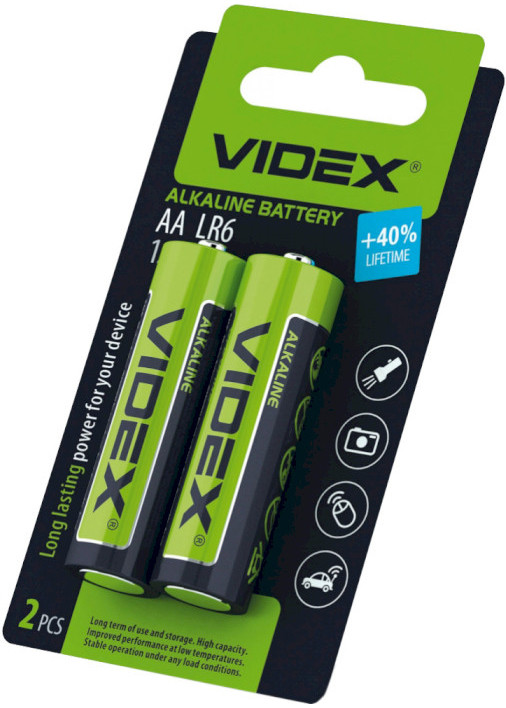 Батарейка Videx 2xAA Alkaline