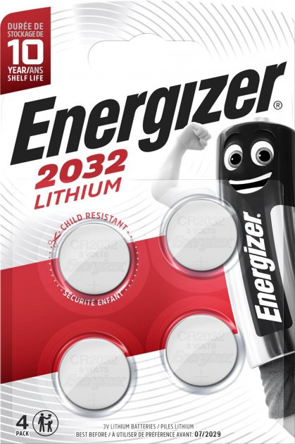 Аккумулятор / батарейка Energizer 4xCR2032