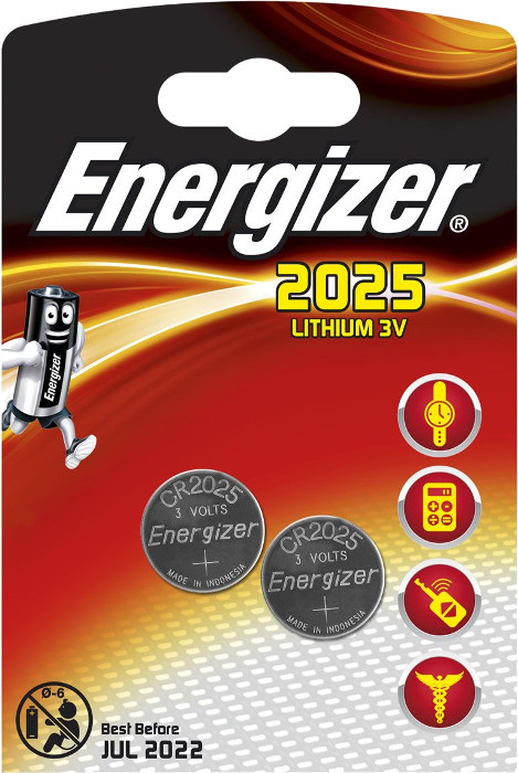 Акумулятор / батарейка Energizer 2xCR2025