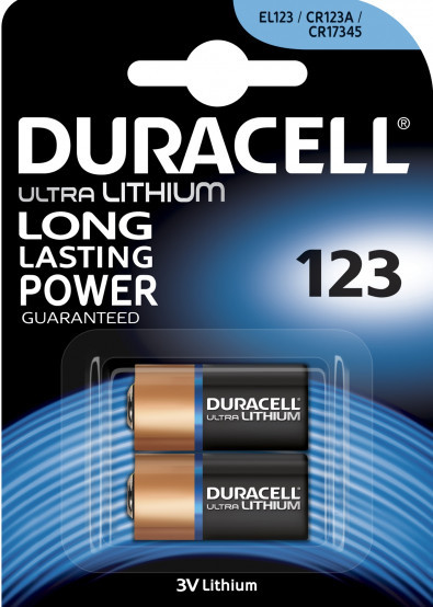 Батарейка CR123 Duracell 2xCR123 Ultra M3