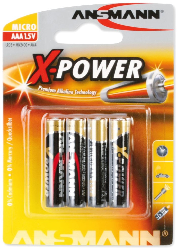 Батарейка Ansmann X-Power 4xAAA