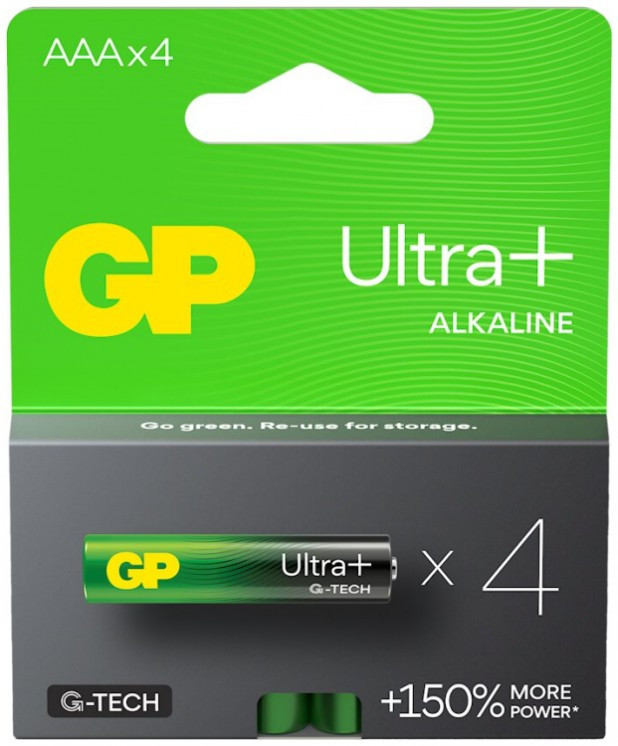 Батарейка GP Ultra Plus Alkaline G-Tech 4xAAA